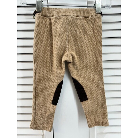 Janie and Jack size 18-24M tan riding leggings with patches - Picture 3 of 3